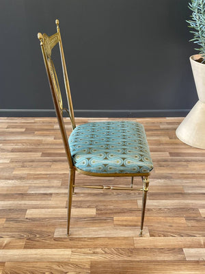 Italian Chiavari Brass Accent Chair, c.1950’s