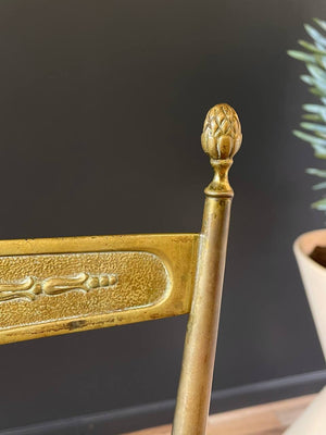 Italian Chiavari Brass Accent Chair, c.1950’s