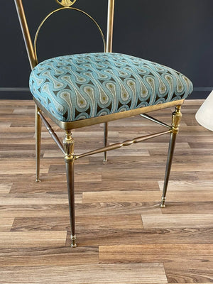 Italian Chiavari Brass Accent Chair, c.1950’s