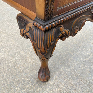 Antique French Louis XVI Carved Wood Twin Size Bed Frame, 1940’s