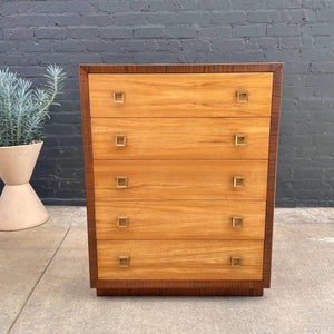 Mid-Century Modern Walnut & Oak Highboy Dresser, c.1960’s