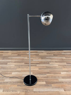 Mid-Century Modern Articulating Chrome Orb Floor Lamp, c.1960’s