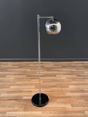 Mid-Century Modern Articulating Chrome Orb Floor Lamp, c.1960’s