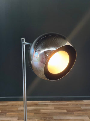 Mid-Century Modern Articulating Chrome Orb Floor Lamp, c.1960’s