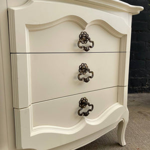 Pair of French Provincial Style Cream Painted Night Stands, c.1960’s