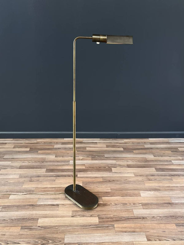 Mid-Century Modern Articulating Brass Floor Lamp by Casella, c.1970’s