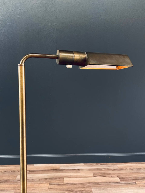 Mid-Century Modern Articulating Brass Floor Lamp by Casella, c.1970’s