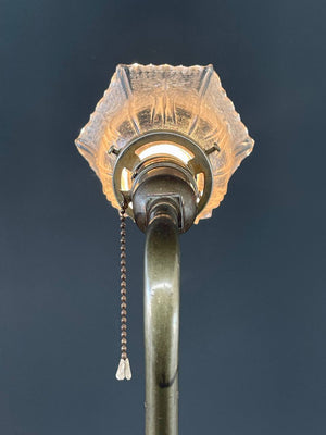 Antique Art Deco Brass Reading Desk Lamp, c.1930’s