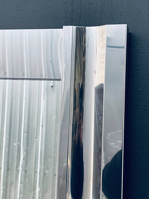 Vintage Post Modern Chrome Mirror, c.1970’s