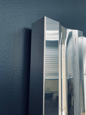 Vintage Post Modern Chrome Mirror, c.1970’s