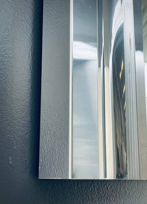 Vintage Post Modern Chrome Mirror, c.1970’s