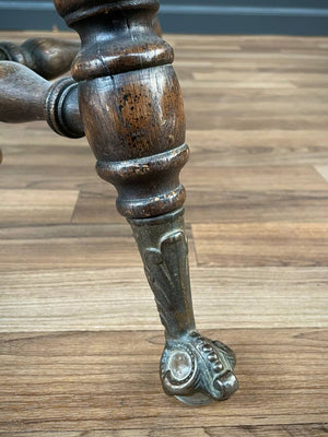 Antique Victorian High Back Adjustable Piano Stool, c.1930’s