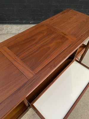 Mid-Century Modern Tile Fliptop Insert Drop Front Credenza Console Table, c.1960’s