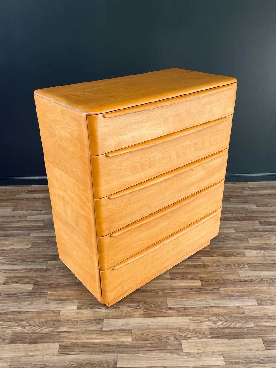 Mid-Century Modern Birch Highboy Dresser by Heywood Wakefield, c.1950 ...