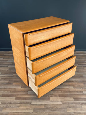 Mid-Century Modern Birch Highboy Dresser by Heywood Wakefield, c.1950’s