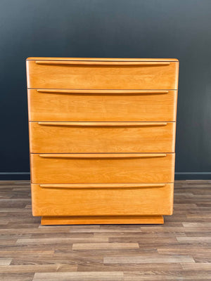 Mid-Century Modern Birch Highboy Dresser by Heywood Wakefield, c.1950’s
