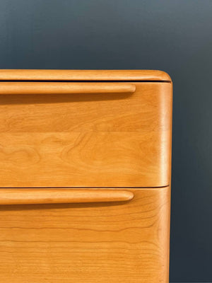 Mid-Century Modern Birch Highboy Dresser by Heywood Wakefield, c.1950’s