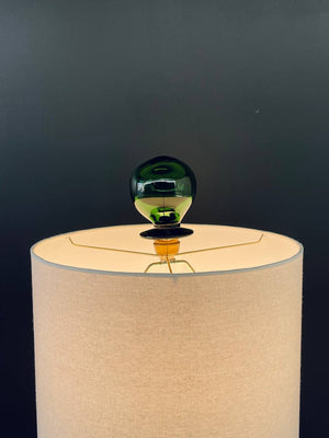 Mid-Century Venetian Glass Table Lamp with Original Blown Glass Finial