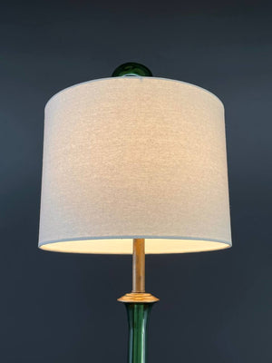 Mid-Century Venetian Glass Table Lamp with Original Blown Glass Finial