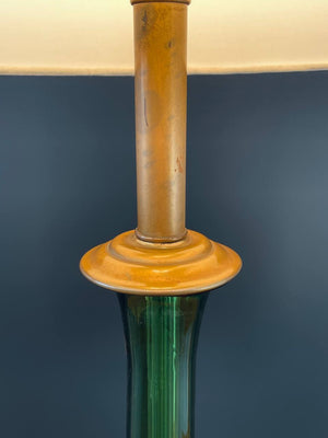 Mid-Century Venetian Glass Table Lamp with Original Blown Glass Finial