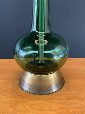 Mid-Century Venetian Glass Table Lamp with Original Blown Glass Finial