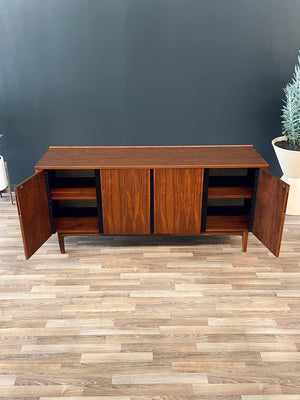 Mid-Century Modern Walnut Credenza by Merton Gershun for Dillingham, c.1950’s