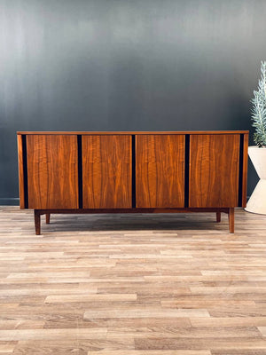 Mid-Century Modern Walnut Credenza by Merton Gershun for Dillingham, c.1950’s