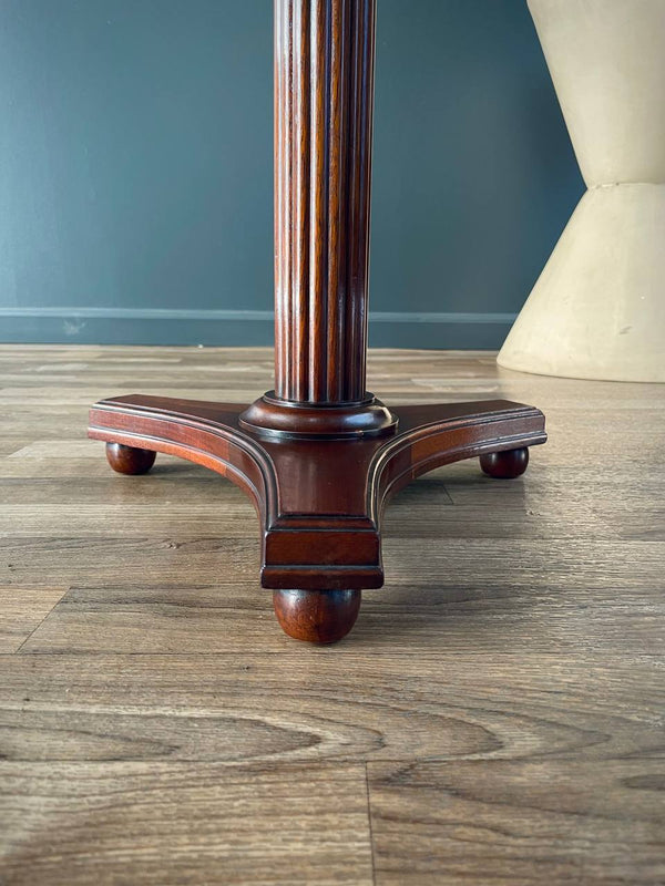 Antique Empire-Style Pedestal Accent Side Table, c.1940’s