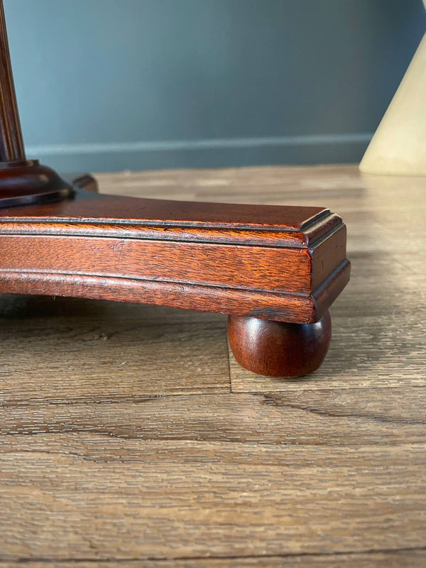 Antique Empire-Style Pedestal Accent Side Table, c.1940’s