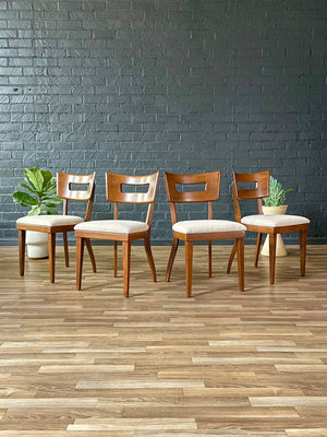 Set of 4 Mid-Century Modern Sculpted Dining Chairs, c.1950’s