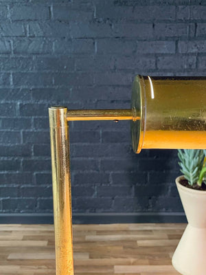 Mid-Century Modern Distressed Brass Desk Lamp, c.1960’s