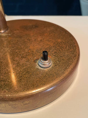 Mid-Century Modern Distressed Brass Desk Lamp, c.1960’s