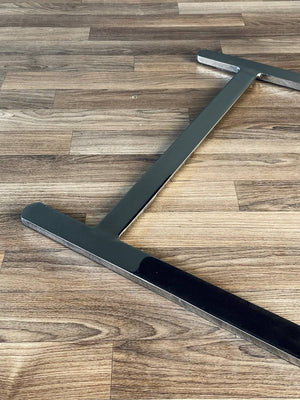 Mid-Century Modern Cantilever Steel & Leather Chair