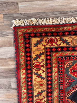 Vintage Persian Oriental Handmade Wool Carpet Rug, c.1950’s
