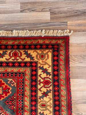 Vintage Persian Oriental Handmade Wool Carpet Rug, c.1950’s