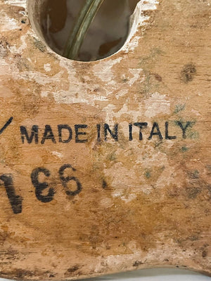 Vintage Italian Rococo-Style Carved Wood Lamp, c.1950’s