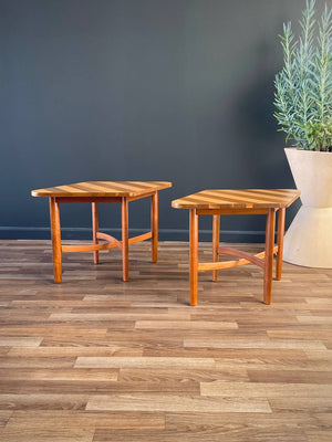 Pair of Mid-Century Modern “Parallel” Side Tables by Barney Flagg for Drexel