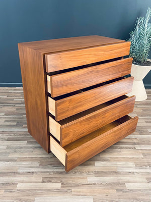 Mid-Century Modern Walnut Highboy Dresser by American of Martinsville, c.1950’s