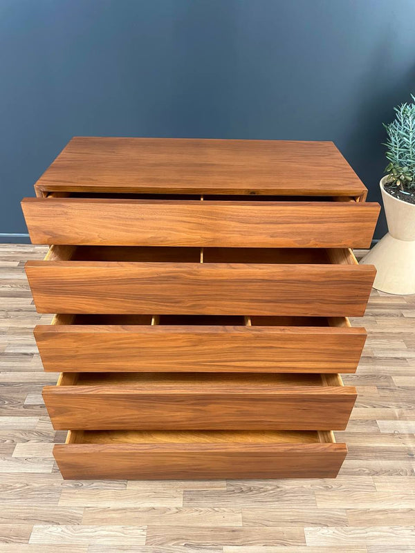 Mid-Century Modern Walnut Highboy Dresser by American of Martinsville, c.1950’s