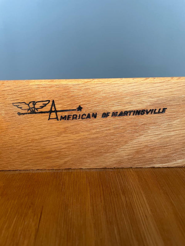 Mid-Century Modern Walnut Highboy Dresser by American of Martinsville, c.1950’s