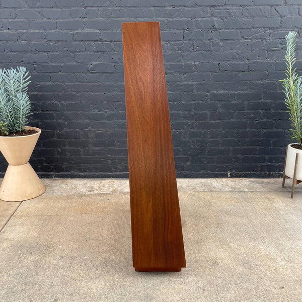 Mid-Century Modern Walnut Pyramid Style Bookcase by Merton Gershun, c.1960’s