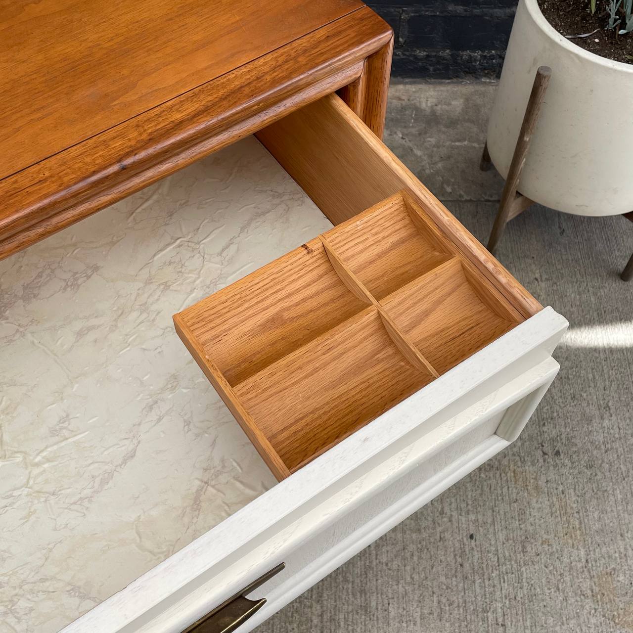 thomasville mid century modern dresser Thomasville Vintage Mid Century Modern Lowboy Brutalist Dresser c. 1960s