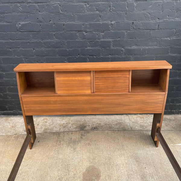 Mid-Century Modern Full Size Walnut Bed Frame, c.1960’s