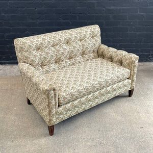 Vintage Antique Tufted Love Seat Sofa, c.1950’s