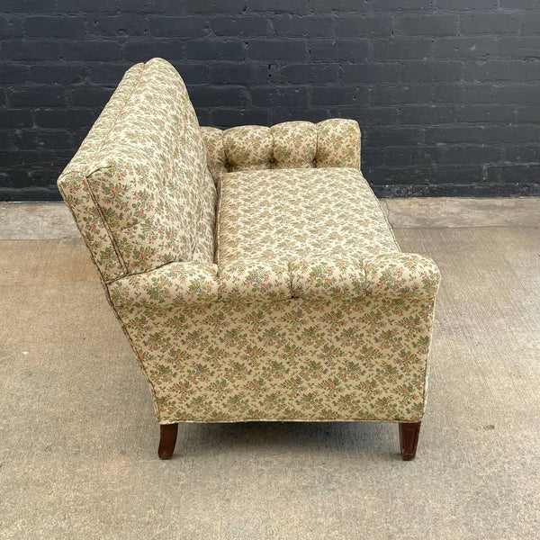 Vintage Antique Tufted Love Seat Sofa, c.1950’s