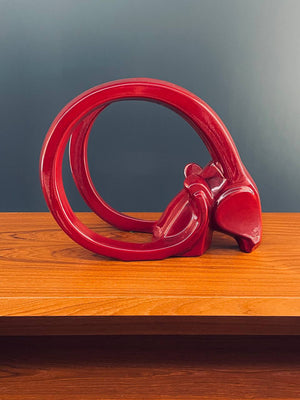 Mid-Century Modern Rams Head Sculpture by Jaru of California