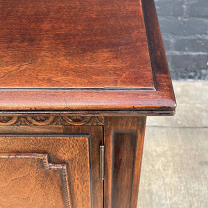 American Antique Sculpted Walnut Buffet Sideboard, c.1940’s