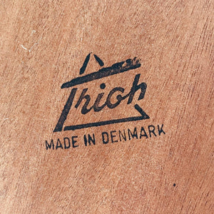 Mid-Century Danish Modern Teak & Cane Coffee Table by Trioh, c.1960’s