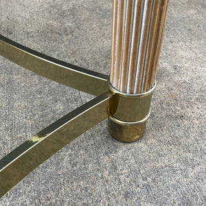 Pair of Italian Mid-Century Modern Brass Horn Style Side Tables, c.1970’s