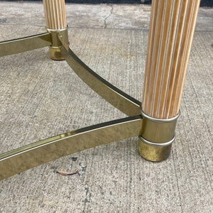 Pair of Italian Mid-Century Modern Brass Horn Style Side Tables, c.1970’s